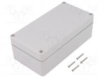 Enclosure  multipurpose, X 82mm, Y 158mm, Z 54mm, ABS, grey, IP67