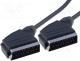 SCART-03/050 - Cable, SCART plug, both sides, 5m, black