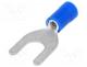 Fork terminal, M6, Ø 6.4mm, 1.5....2.5mm2, crimped, for cable, tinned