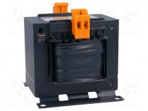 Transformer  mains, 250VA, 230VAC, 24V, Leads  terminal block, IP00