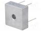   - Single-phase bridge rectifier, Urmax 400V, If 35A, Ifsm 400A