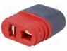 DC connector - Plug, DC supply, AM-1015, female, PIN 2, for cable, soldered, 50A