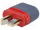 AM1015SE-M - Plug, DC supply, AM-1015, male, PIN 2, for cable, soldered, 50A