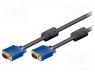 Cable, D-Sub 15pin HD plug, both sides, 5m, Colour  black