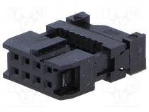 IDC Connector - Plug, IDC, female, PIN 8, IDC, for ribbon cable, 1.27mm