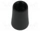   - Knob, conical, thermoplastic, Shaft d 6mm, Ø12x17mm, black