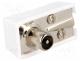 AV - Plug, coaxial 9.5mm (IEC 169-2), male, angled 90, for cable