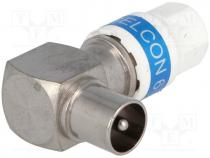 Connectors AV - Plug, coaxial 9.5mm (IEC 169-2), for cable