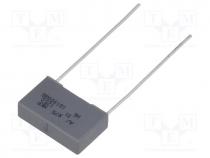 Capacitor  polypropylene, 10nF, 15mm, 5%, 18x5x11mm, -55....105C