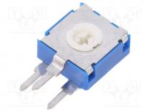 Trimmer - Potentiometer  mounting, single turn, vertical, 470k, 0.15W, 20%