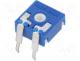 Trimmer - Potentiometer  mounting, single turn, horizontal, 5k, 0.15W, 20%