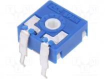 Trimmer - Potentiometer  mounting, single turn, horizontal, 25k, 0.15W