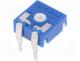 CA9MV-50K - Potentiometer  mounting, single turn, horizontal, 50k, 0.15W