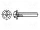  - Screw, with flange, M3x6, Head  button, Phillips, steel, zinc, PH2