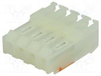 CE156F18-4-D - Plug, wire-board, female, PIN 4, 3.96mm, IDC, for cable, MAS-CON