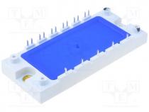 IGBT half-bridge x3, Urmax 1.2kV, Ic 10A, P 80W, Ifsm 20A, screw