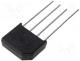 Bridge Rectifiers - Single-phase bridge rectifier, Urmax  800V, If  4A, Ifsm  150A, KBL