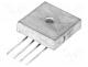 KBPC2502I-DIO - Single phase rectifier bridge, Urmax 200V, If 25A, Ifsm 270A