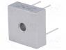   - Single-phase bridge rectifier, Urmax 800V, If 25A, Ifsm 400A