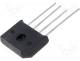 Single-phase bridge rectifier, Urmax  100V, If  10A, Ifsm  250A