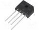 KBU6B - Single-phase bridge rectifier, Urmax  100V, If  6A, Ifsm  175A, KBU