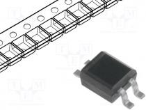 Single phase rectifier bridge, Urmax 250V, If 0.5A, Ifsm 20A