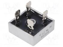 MB356 - Single-phase bridge rectifier, Urmax 600V, If 35A, Ifsm 400A