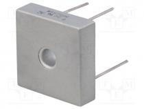 MMB254W - Single-phase bridge rectifier, Urmax 400V, If 25A, Ifsm 400A