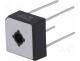 MP604 - Single-phase bridge rectifier, Urmax  400V, If  6A, Ifsm  175A