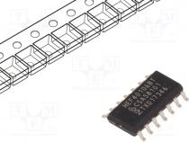 TTL-Cmos - IC  digital, inverter, Schmitt trigger, Channels 6, CMOS, SMD, SO14