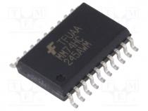 MM74HC245AWM - IC  digital, 8bit I/O port, bidirectional transceiver, Inputs 10