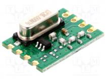 Module  RF, FM transmitter, OOK, 240-480MHz, 1-wire, 1.8÷3.6VDC