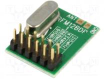RFM12B-868DP - Module  RF, FM transceiver, FSK, 868MHz, SPI, -105dBm, 2.2÷3.8VDC
