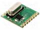 RFM219S-433S1 - Module  RF, FM receiver, FSK, GFSK, OOK, 433.92MHz, 4-wire SPI