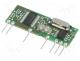 RX-4MM5/F - Module  RF, AM receiver, AM, ASK, 433.92MHz, -114dBm, 5VDC, 7.5mA