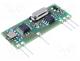 RX-8ML5++/F - Module  RF, AM receiver, AM, ASK, 868.3MHz, -113dBm, 5VDC, 10mA