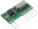 RX-MID-3V - Module  RF, AM receiver, AM, ASK, 433.92MHz, -111dBm, 3.3VDC, 6mA