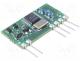 TX-AM868-MID - Module  RF, AM transmitter, AM, ASK, 868.3MHz, 3VDC, 10mW, 5mA