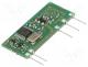 TX-FM434/868 - Module  RF, FM transmitter, FSK, 434.15-868.3MHz, 3VDC, 6mW, 38mA