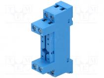 95.65SMA - Socket, PIN  8, 10A, 250VAC, Mounting  DIN, Leads  screw terminals