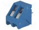 PCB terminal block, angled 45, 5mm, ways 2, on PCBs, 0.5....1.5mm2