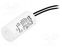   - Capacitor  motors, run, 4uF, 450V, Ø25x51mm, -25÷70C, 10%, 10000h