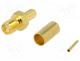 Connector - Plug, SMA, female, straight, RG58, crimped, for cable