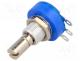 Potentiometer  shaft, single turn, 10k, 1W, 20%, 6.35mm, linear