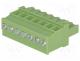 TBW-5.0-7P - Pluggable terminal block, 5mm, ways 7, angled 90, plug, female