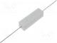 Resistor  wire-wound, cement, THT, 5.6, 7W, 5%, 9.5x9.5x35mm