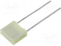 Capacitor Polyester - Capacitor  polyester, 680nF, 40VAC, 63VDC, Pitch 5mm, 10%