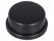 Button, round, black, Ø13mm, TACTS-24N-F,TACTS-24R-F