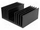  IC - Heatsink  extruded, grilled, black, L  100mm, W  120mm, H  50mm, screw