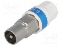 Connectors AV - Plug, coaxial 9.5mm (IEC 169-2), for cable